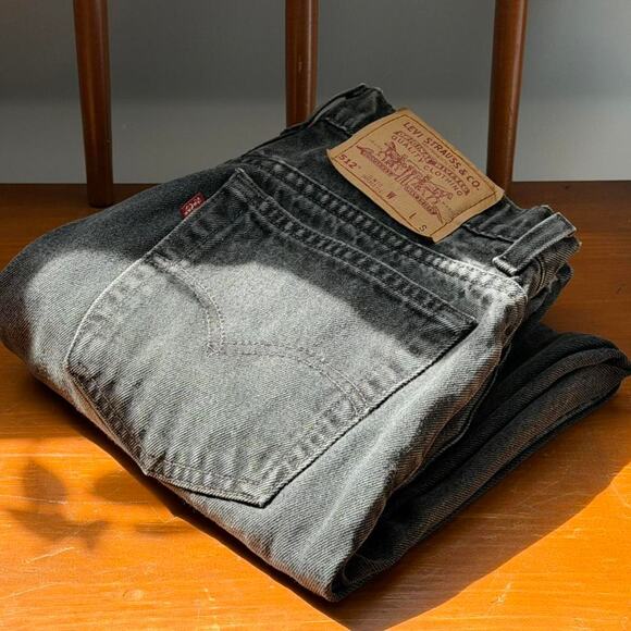 Levi's Denim - Vintage Levi’s 512 washed black (13 short/29/30)